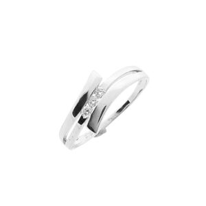 9 Krt. Ring met diamant | 0,09 ct.