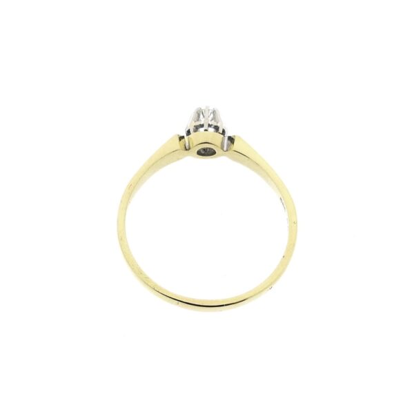 Gouden ring met diamant | 0,08 ct.