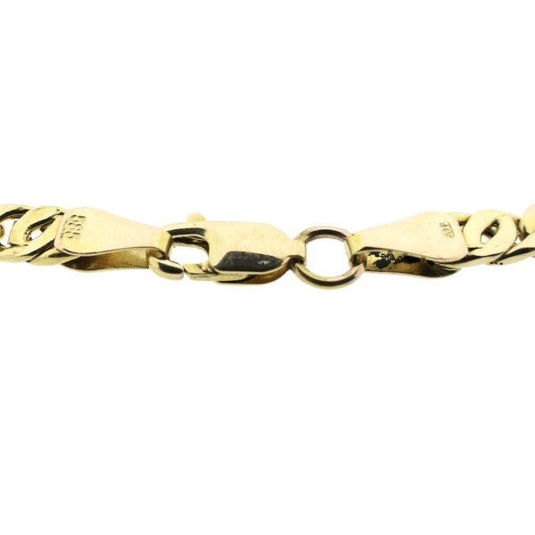 Gouden marine schakel armband | 18 cm