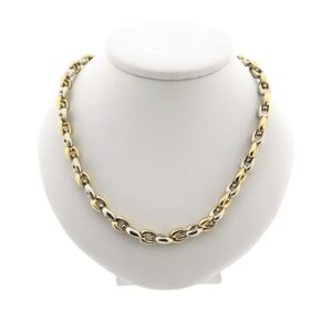 bicolor gouden collier