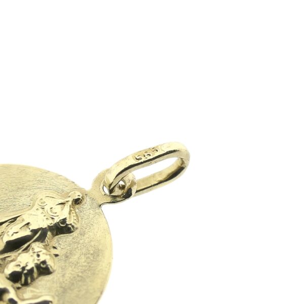 Gouden hanger met Maria en Jezus