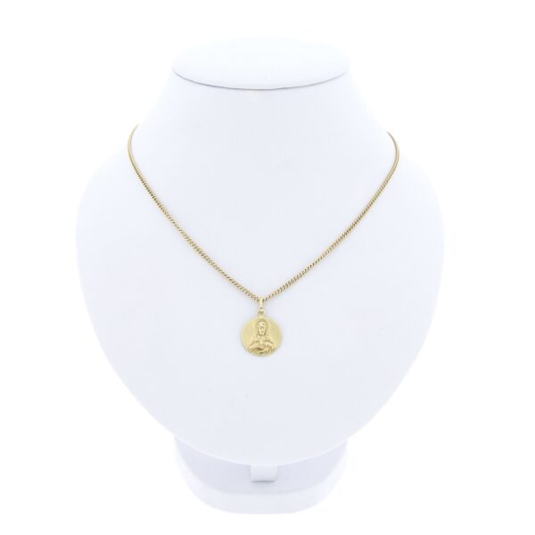 Gouden hanger met Maria en Jezus
