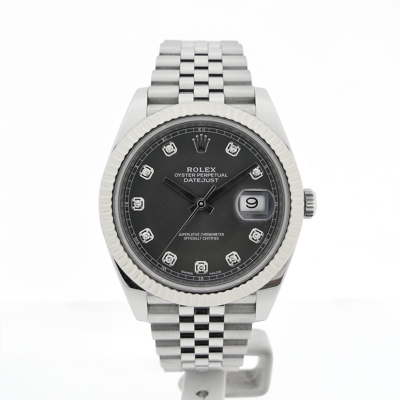 https://www.juweelwinkel.nl/wp-content/uploads/2025/01/Rolex-Datejust-41mm-126334-Rhodium-Slate-Diamond-dial-1.jpg