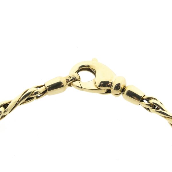 Gouden fantasie schakel armband | 19 cm