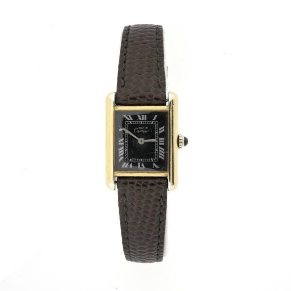 Cartier Tank Vermeil 'Manual' 119956; Vintage dames horloge