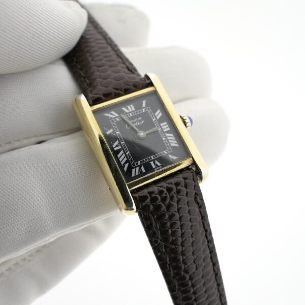 Cartier Tank Vermeil 'Manual' 119956; Vintage dames horloge