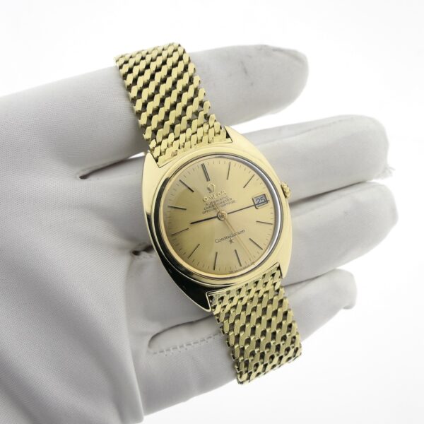 Omega Constellation Automatic Chronometer 168.009; Vintage 14k. gouden heren horloge