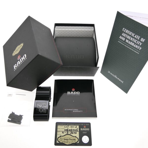 Rado Diastar Ceramica Chronograph 538.0715.3; High-Tech Ceramic heren horloge