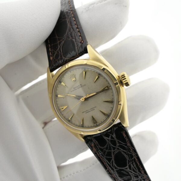 Rolex Oyster Perpetual 6085; Vintage 18k. gouden horloge uit 1953