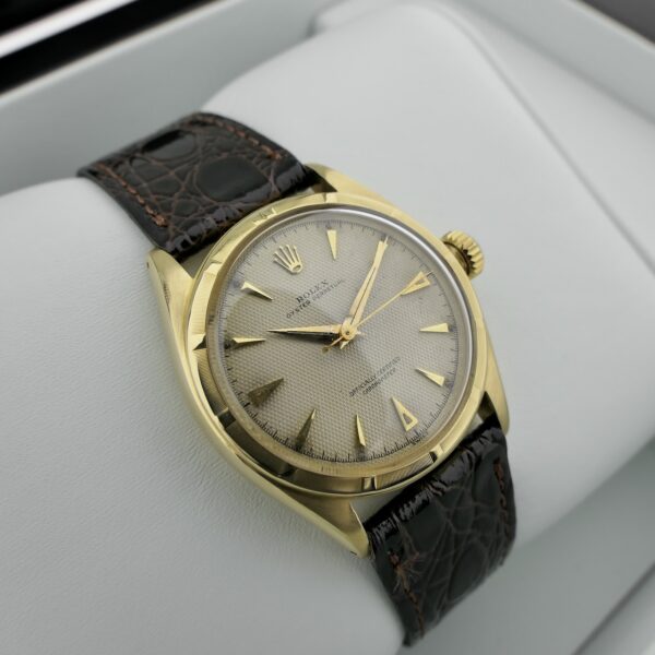 Rolex Oyster Perpetual 6085; Vintage 18k. gouden horloge uit 1953