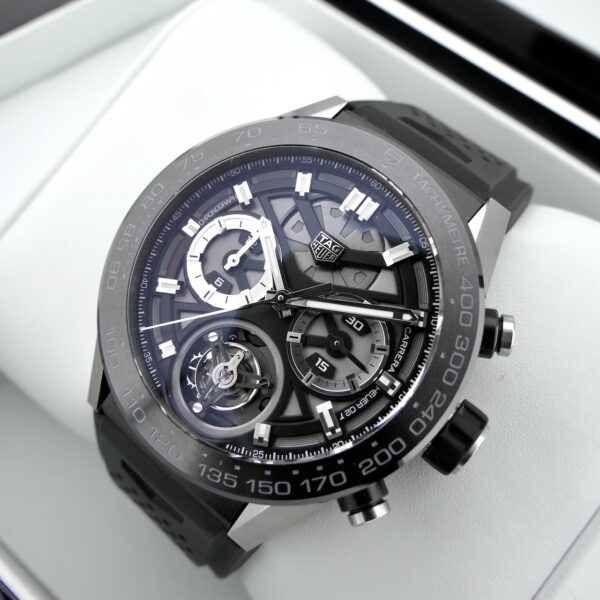 TAG Heuer Carrera Calibre 02 Tourbillon Chronograph CAR5A8Y.FC6377; Automatisch heren horloge
