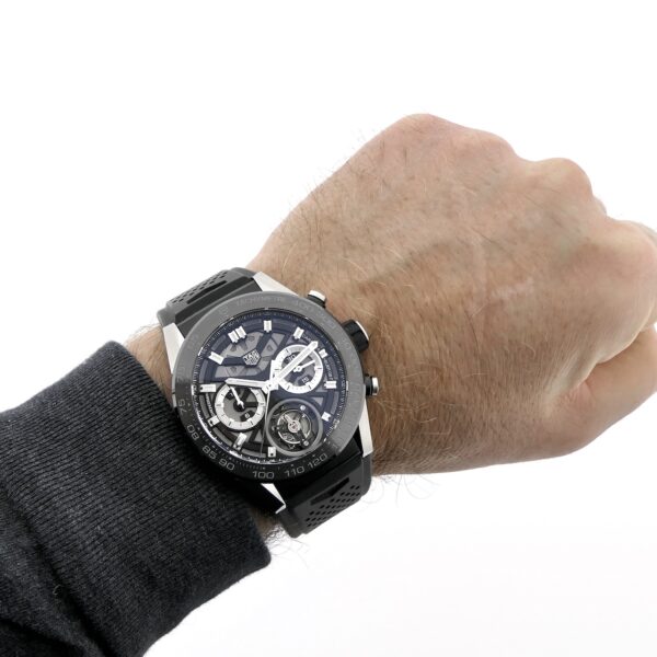 TAG Heuer Carrera Calibre 02 Tourbillon Chronograph CAR5A8Y.FC6377; Automatisch heren horloge