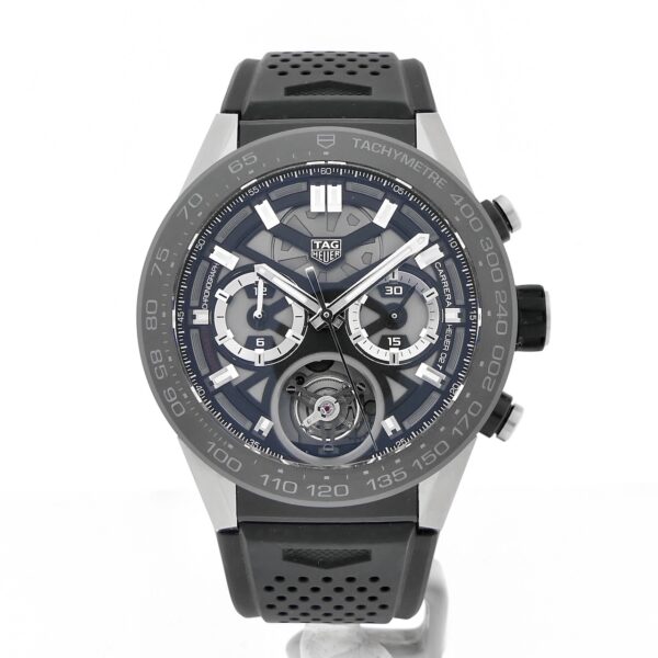 TAG Heuer Carrera Calibre 02 Tourbillon Chronograph CAR5A8Y.FC6377; Automatisch heren horloge