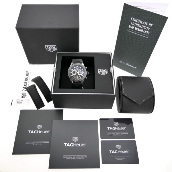 TAG Heuer Carrera Calibre 02 Tourbillon Chronograph CAR5A8Y.FC6377; Automatisch heren horloge