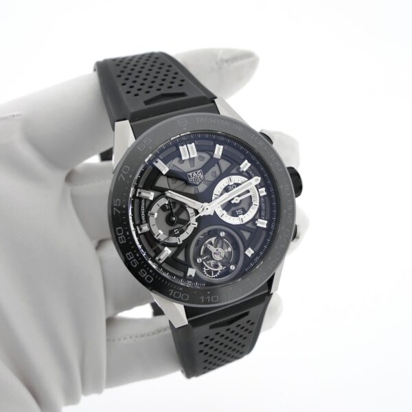 TAG Heuer Carrera Calibre 02 Tourbillon Chronograph CAR5A8Y.FC6377; Automatisch heren horloge