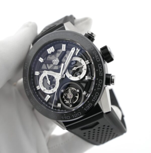 TAG Heuer Carrera Calibre 02 Tourbillon Chronograph CAR5A8Y.FC6377; Automatisch heren horloge