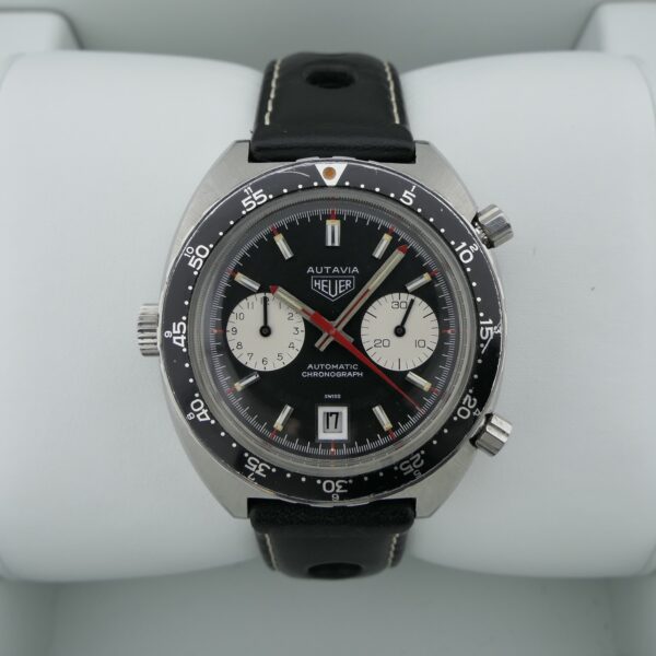 Heuer Autavia 1163; Vintage chronograaf heren horloge