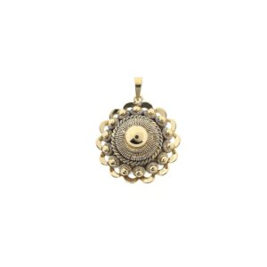 14 karaat gouden hanger van een Zeeuwse knop