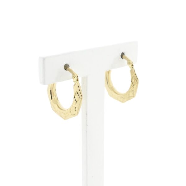 Gouden lapide oorringen | Ø 19,5 mm