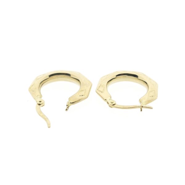 Gouden lapide oorringen | Ø 19,5 mm