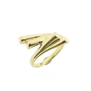 14 karaat artistieke gouden ring