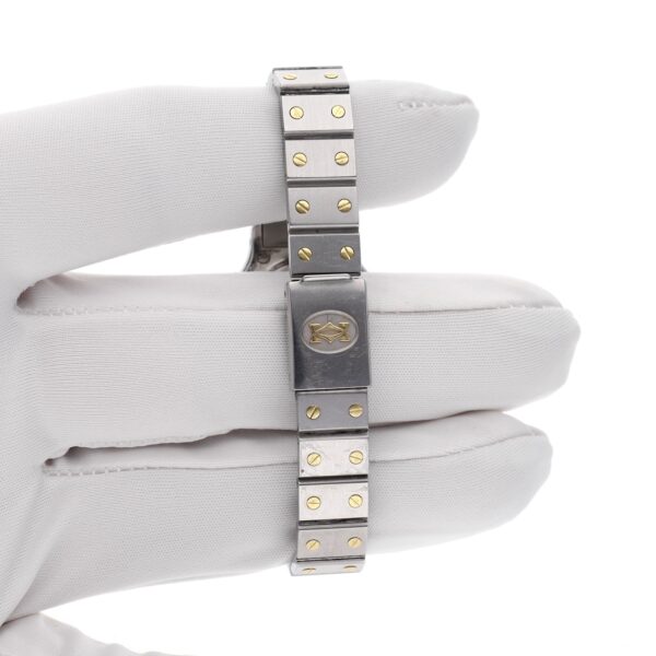 Cartier Santos Octagon Automatic 0907; 18k. Goud/stalen dames horloge