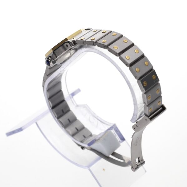 Cartier Santos Octagon Automatic 0907; 18k. Goud/stalen dames horloge