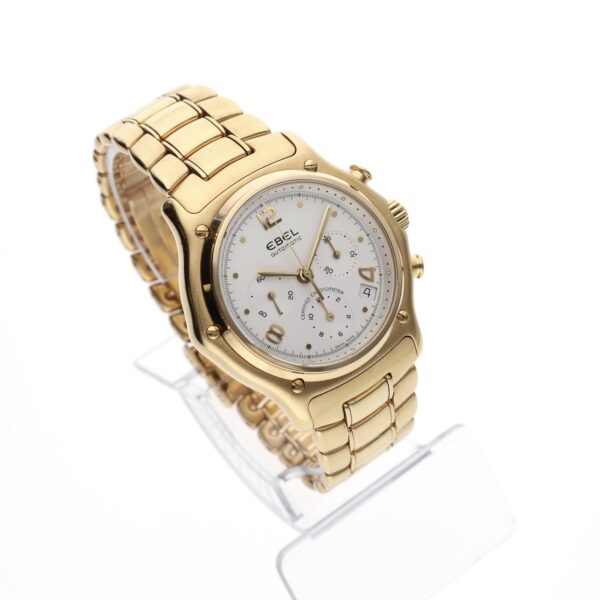 Ebel 1911 Le Modulor Chronograph E8137241; 18k. Gouden heren horloge