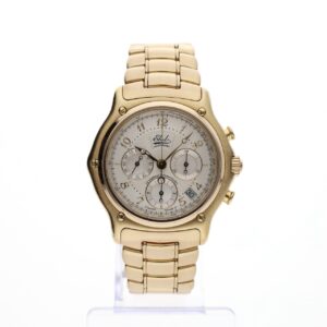 Ebel 1911 Le Modulor Chronograph E8137240; 18k. Gouden heren horloge