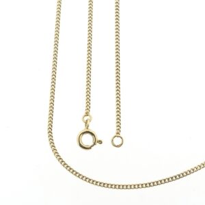 Gouden gourmet schakel ketting | 51 cm