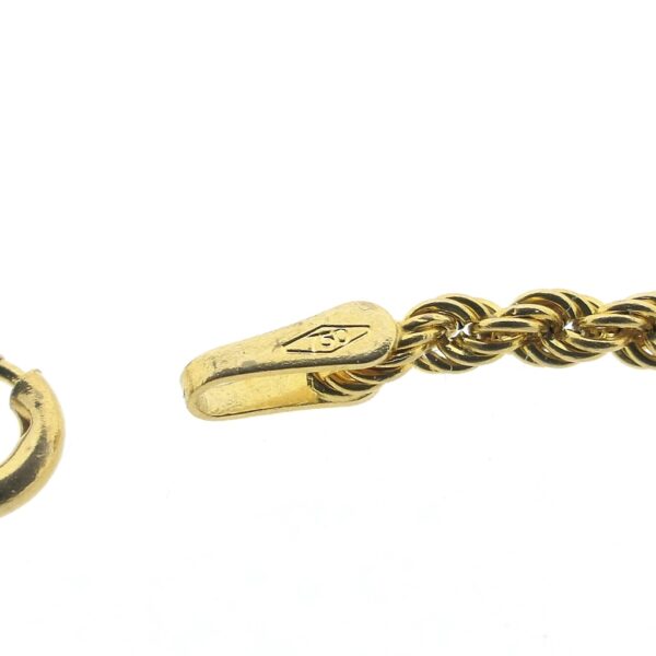 18 Krt. Gouden gedraaide schakel ketting | 50,5 cm