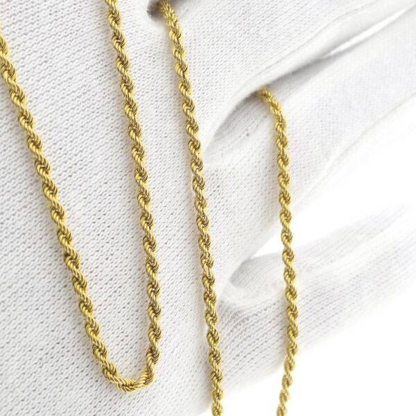 18 Krt. Gouden gedraaide schakel ketting | 50,5 cm