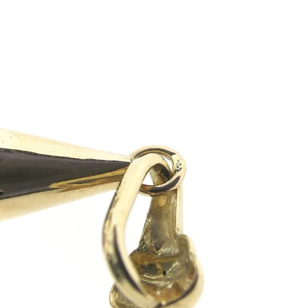 Gouden hanger met carneool | Vintage
