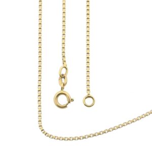 18 Krt. gouden Venetiaanse schakel ketting | 63 cm