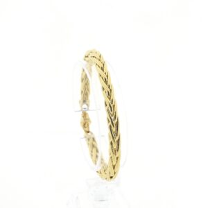 18 karaat gouden vossenstaartschakel armband van kass jewelry