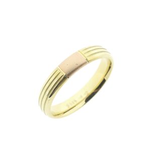 14 karaat bicolor gouden (trouw)ring