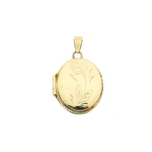 14 karaat gouden medaillon kettinghanger