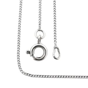 14 karaat witgouden dunne gourmet schakel ketting