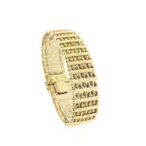 Exclusief 18 karaat gouden schakel armband