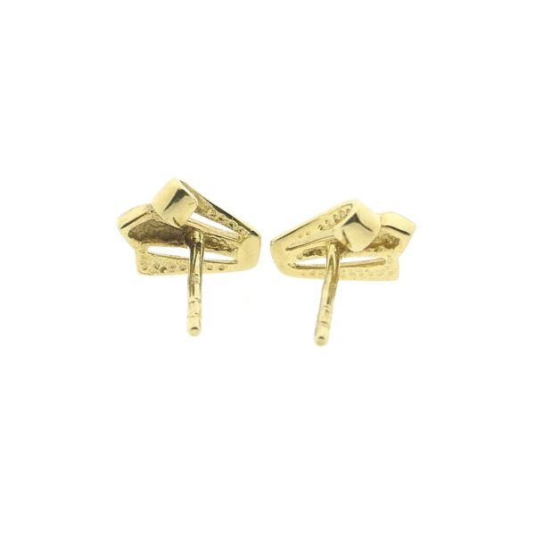 Bicolor gouden oorstekers