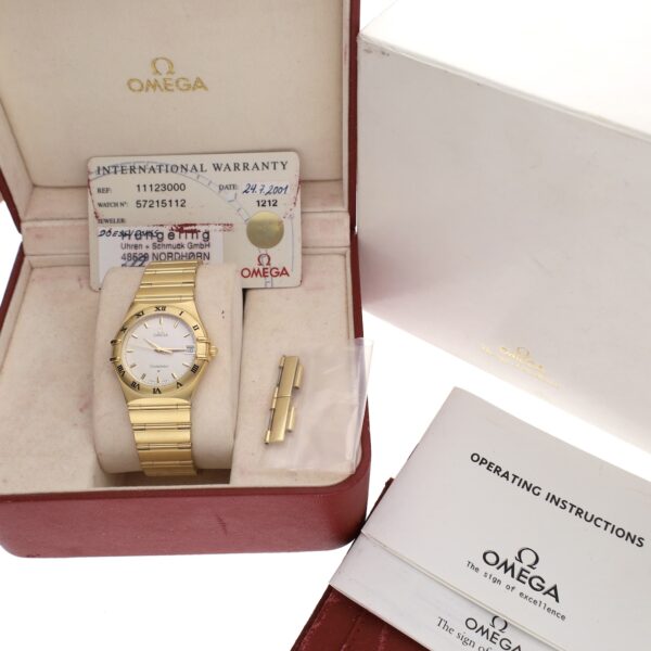 Omega Constellation Date 1112.30.00; 18k. Gouden heren horloge