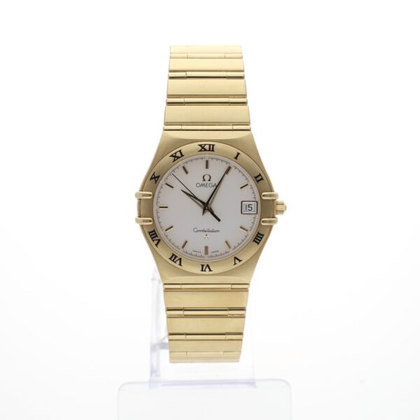 Omega Constellation Date 1112.30.00; 18k. Gouden heren horloge