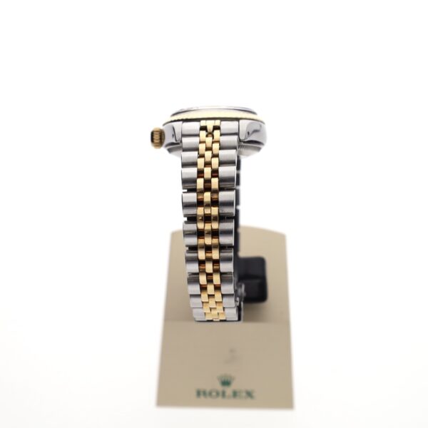 Rolex Oyster Perpetual Date 26mm 6917; Vintage 18k. Goud/stalen dames horloge