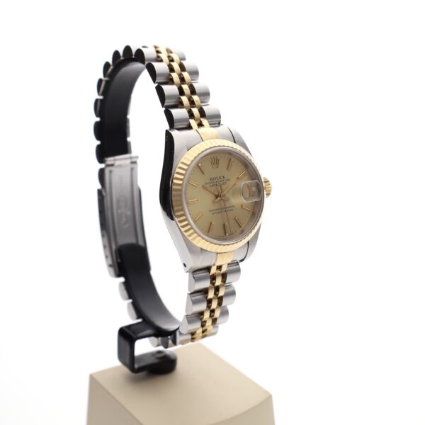 Rolex Lady-Datejust 26mm 69173; Vintage 18k. Goud/stalen dames horloge