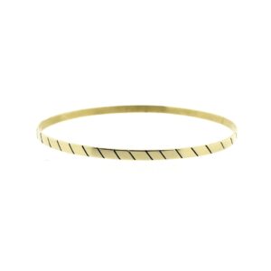 14 karaat gouden slavenarmband met patroon