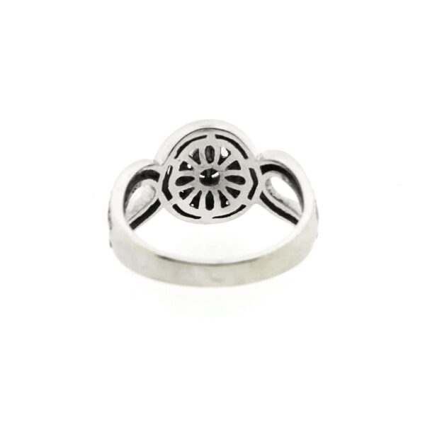 Witgouden rijring met diamant | 0,40 ct.