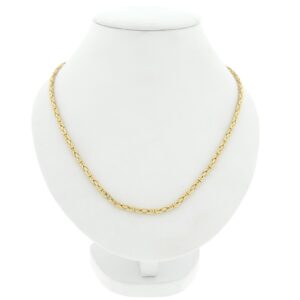 14 karaat gouden vierkante koningsketting | 49,5 cm