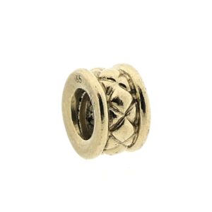 14 karaat gouden Pandora spacer; Criss Cross Charm
